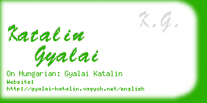 katalin gyalai business card